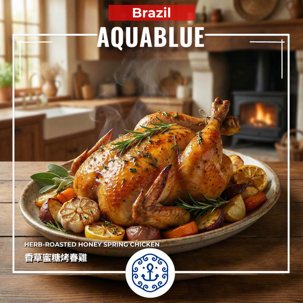 香草蜜糖烤春雞(半隻) 400-450g [需烹調] | Herb-Roasted Honey Spring Chicken 400-450g [Need to be cooked]