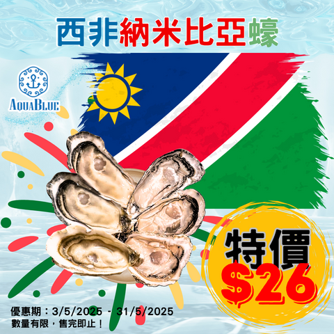 【快閃優惠】西非納米比亞蠔 Namibian Oyster 90-110g | (Special Price) Namibian Oyster 90-110g