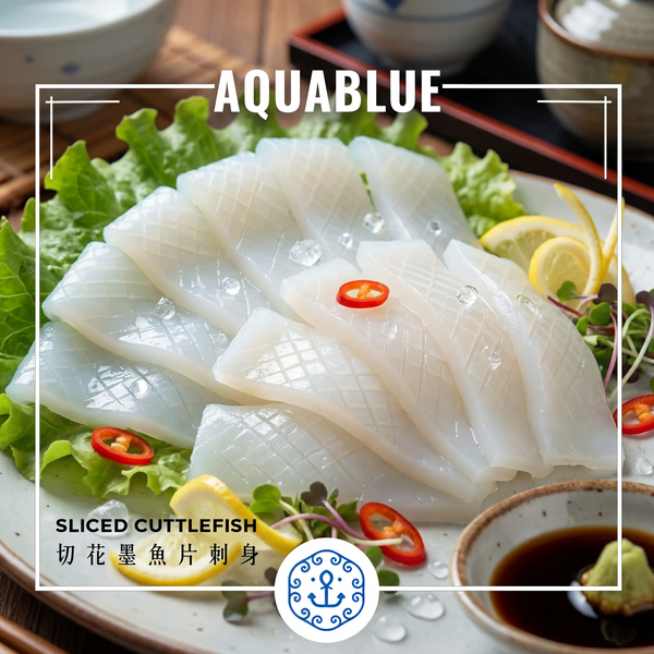 切花墨魚片刺身 約140g [解凍即食] | Sliced Cuttlefish Sashimi 約140g [Edible after thawing]