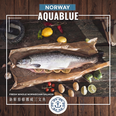 [只限自取/代Call貨Van/客人Call車] 新鮮原條挪威三文魚 | [Self-pickup only / Delivery van arrangement available (extra charge) / Customer-arranged transport] Fresh Whole Norwegian Salmon