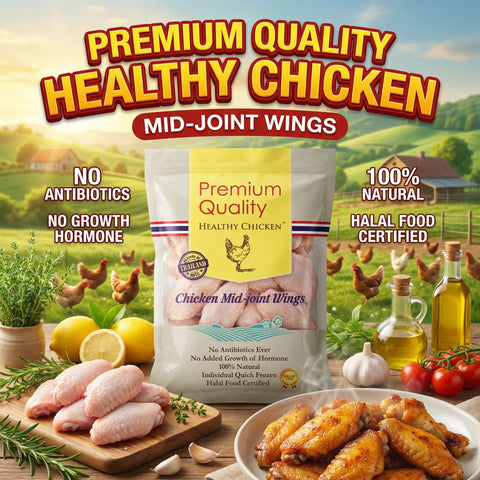 泰國泰康雞雞中翼 1kg [需烹調] | Thailand Chicken Mid-Joint Wings [Need to be cooked]